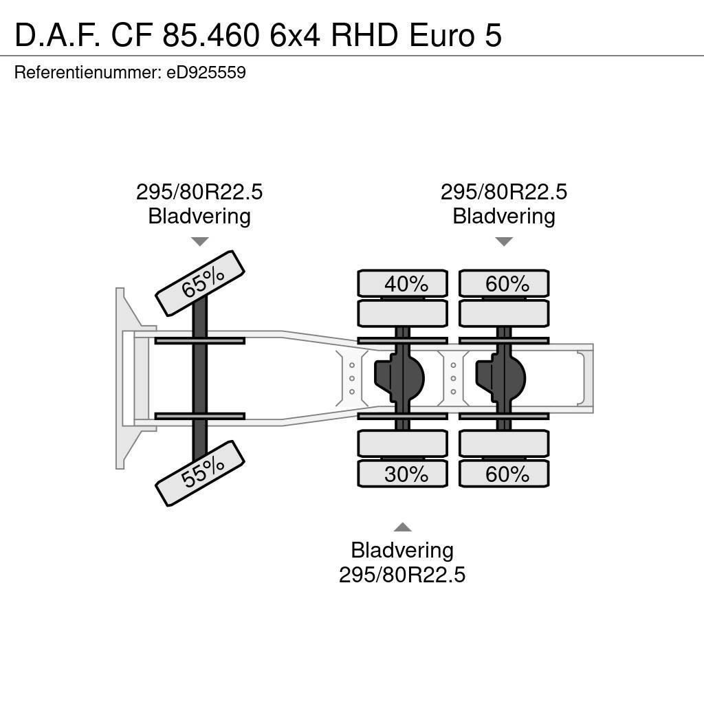 DAF CF 85.460 6x4 RHD Euro 5 Тягачі