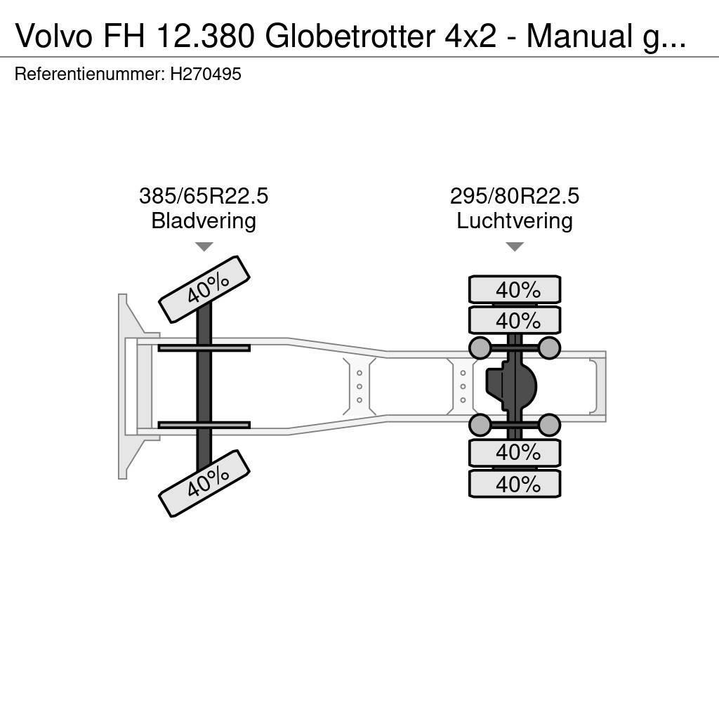 Volvo FH 12.380 Globetrotter 4x2 - Manual gearbox - Cust Тягачі