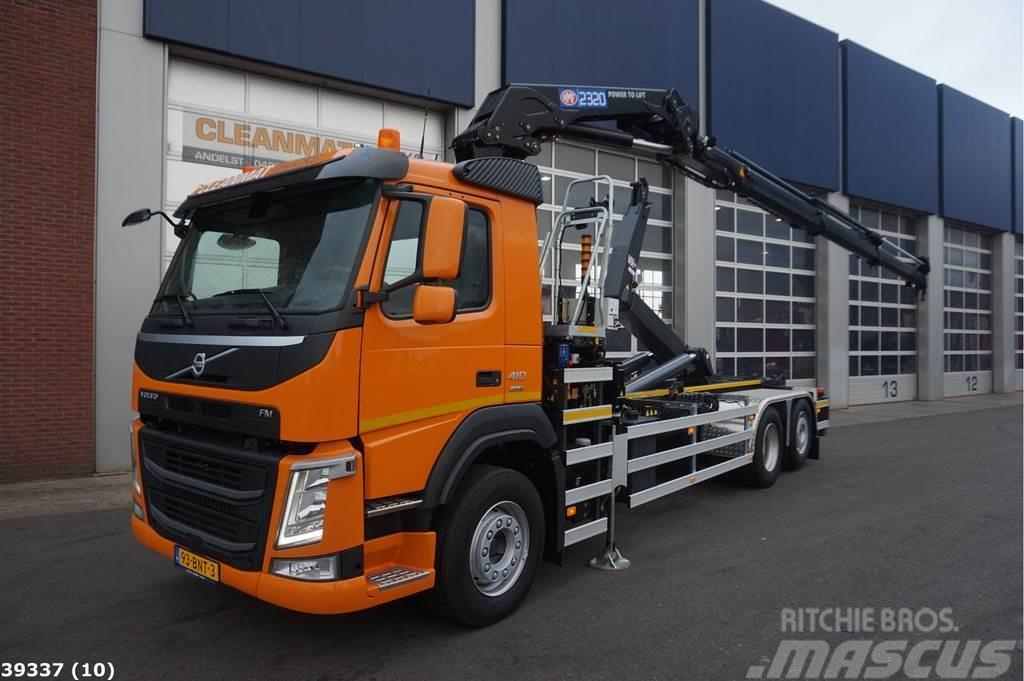 Volvo FM 410 HMF 23 ton/meter laadkraan Вантажівки з гаковим підйомом