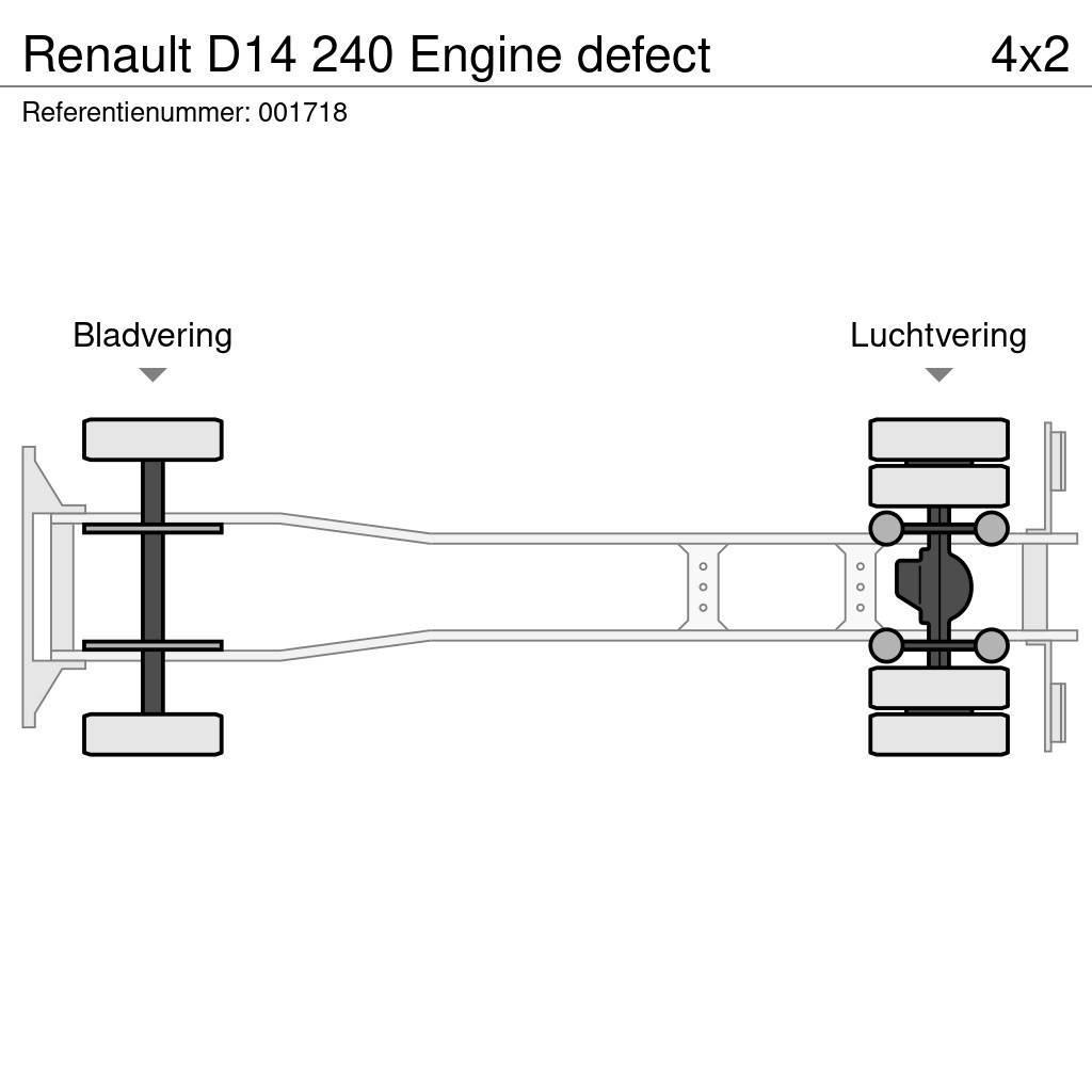 Renault D14 240 Engine defect Фургони
