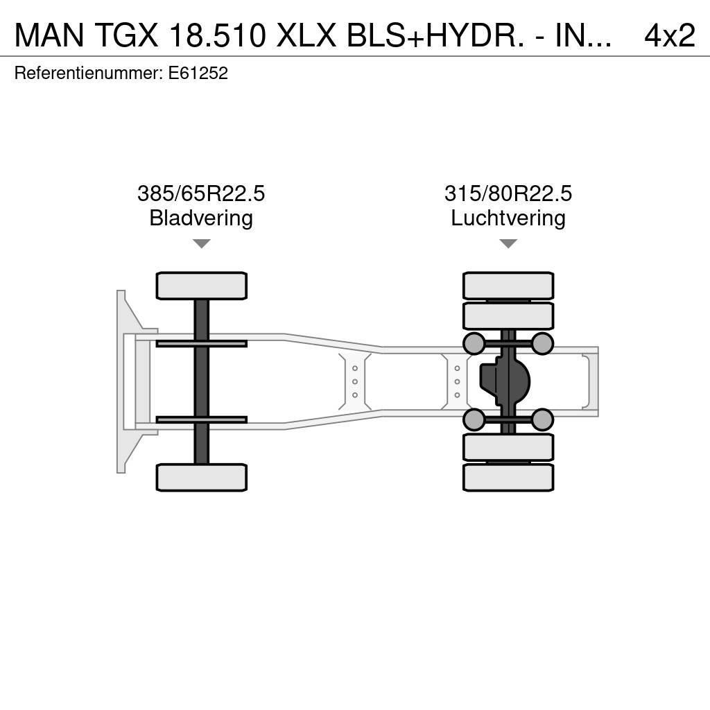 MAN TGX 18.510 XLX BLS+HYDR. - INTARDER Тягачі