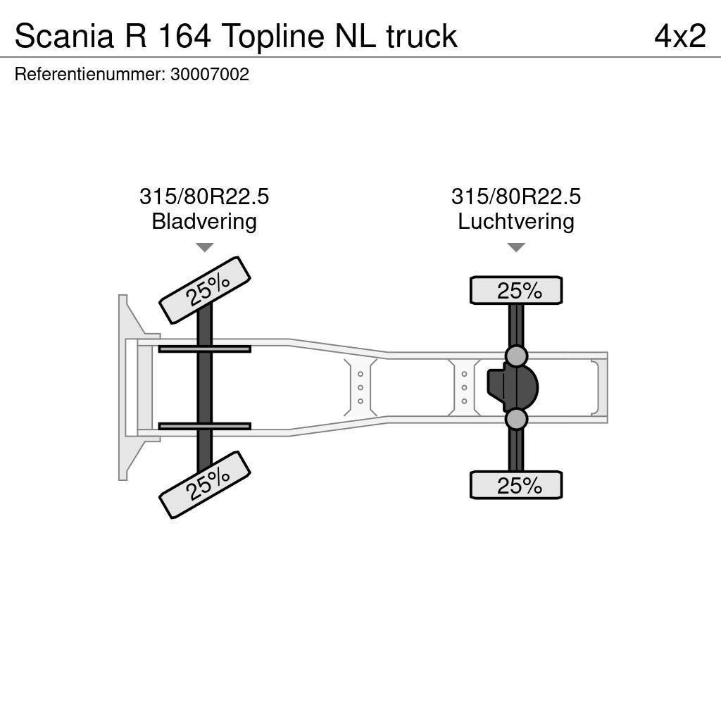 Scania R 164 Topline NL truck Тягачі