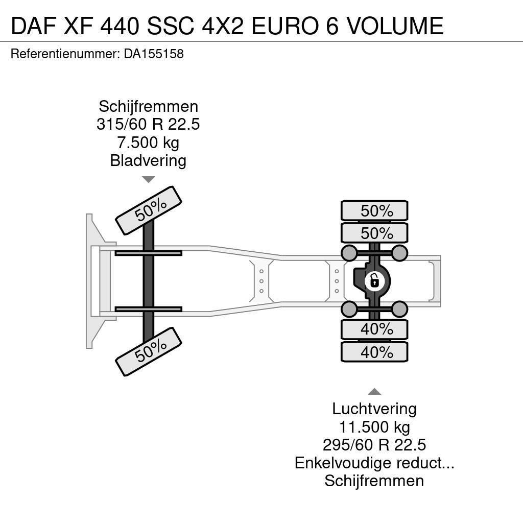 DAF XF 440 SSC 4X2 EURO 6 VOLUME Тягачі