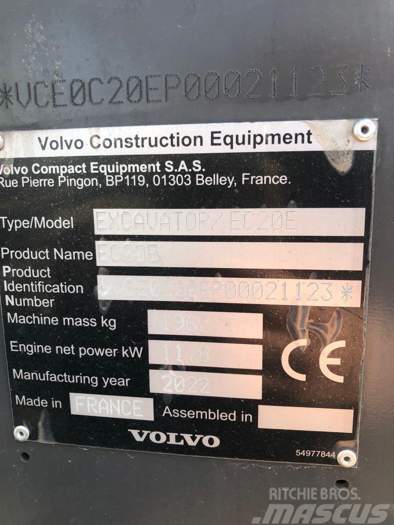 Volvo EC 20 E Міні-екскаватори < 7т