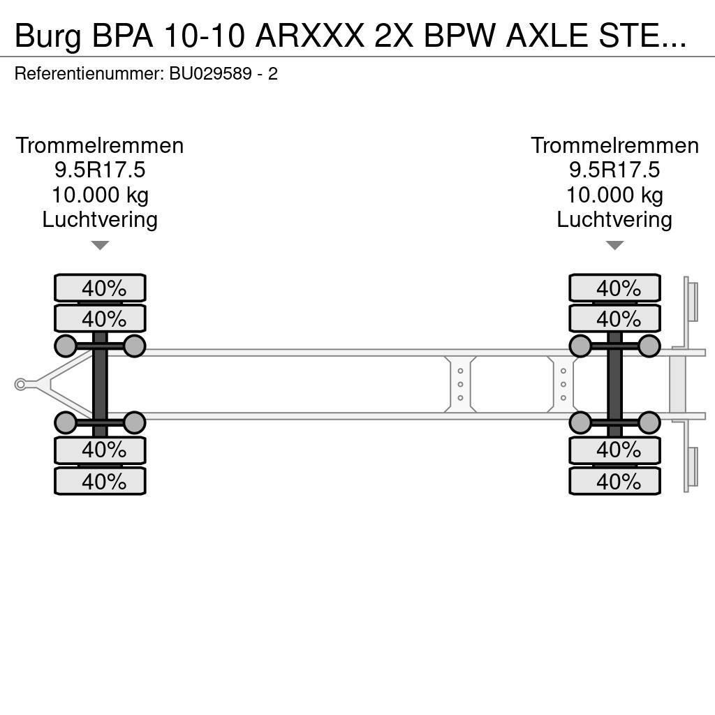 Burg BPA 10-10 ARXXX 2X BPW AXLE STEERING Контейнеровози