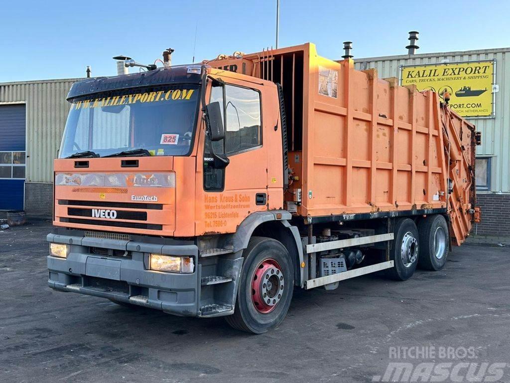 Iveco 180E30 Garbage Truck 6x2 Haller Good Condition Сміттєвози