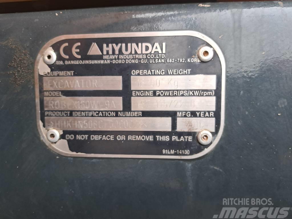 Hyundai R160W-9A Колісні екскаватори