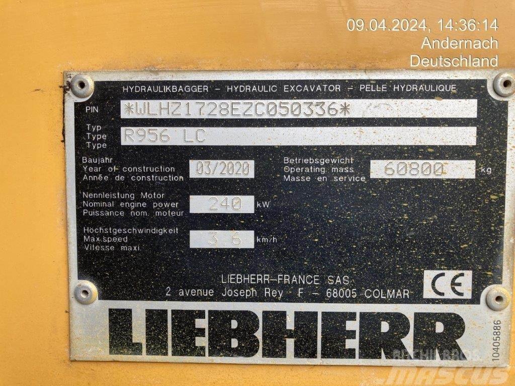 Liebherr R956 LC Гусеничні екскаватори