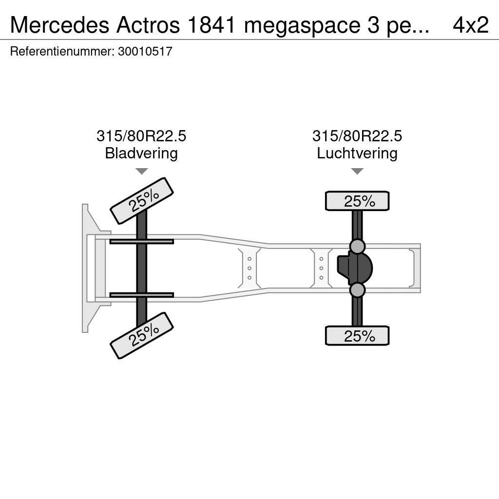 Mercedes-Benz Actros 1841 megaspace 3 pedals Тягачі