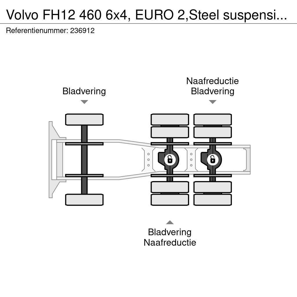 Volvo FH12 460 6x4, EURO 2,Steel suspension, Manual, Hyd Тягачі