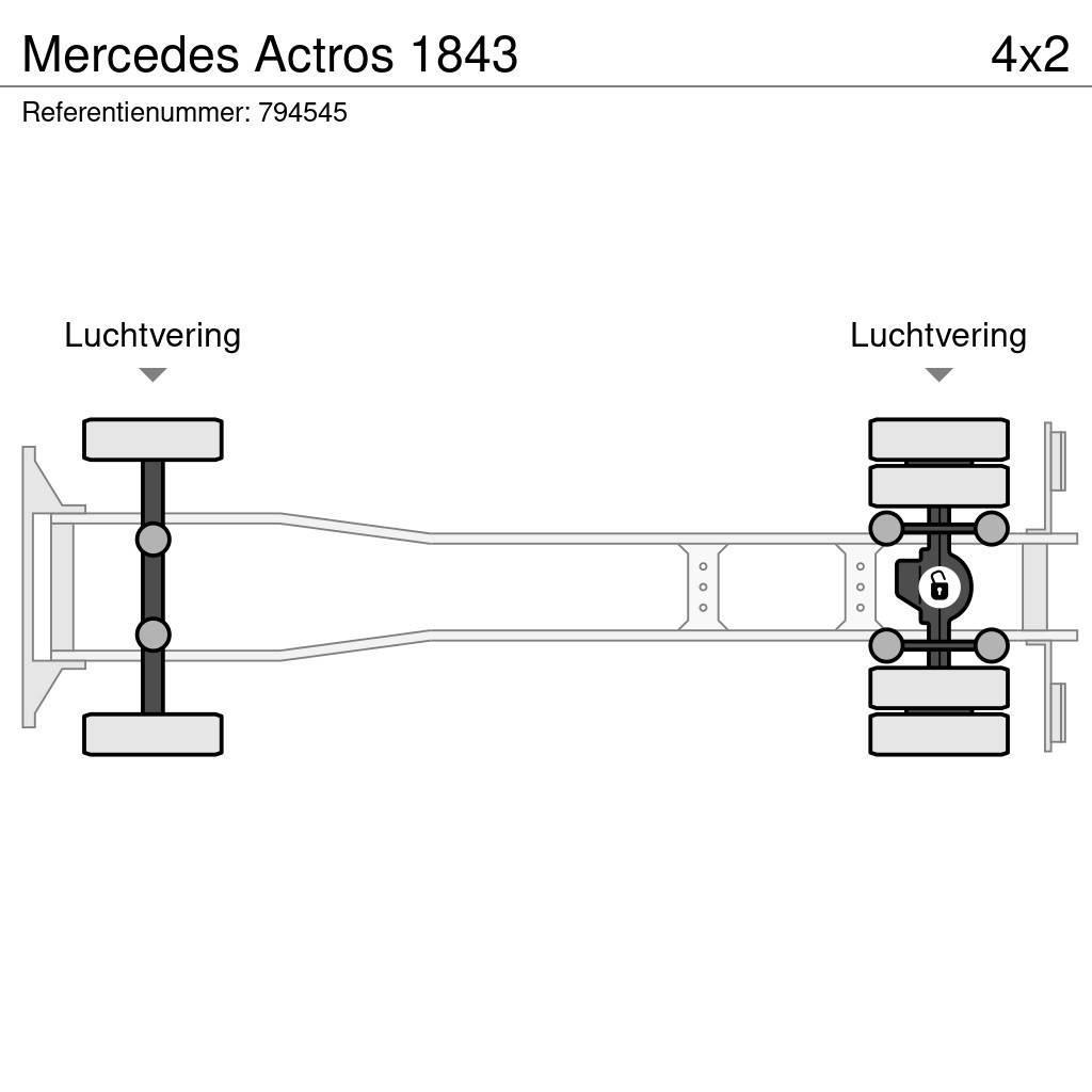 Mercedes-Benz Actros 1843 Вантажівки-платформи/бокове розвантаження