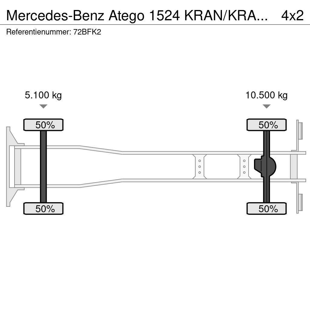 Mercedes-Benz Atego 1524 KRAN/KRAAN/MANUELL!!191tkm!!! автокрани
