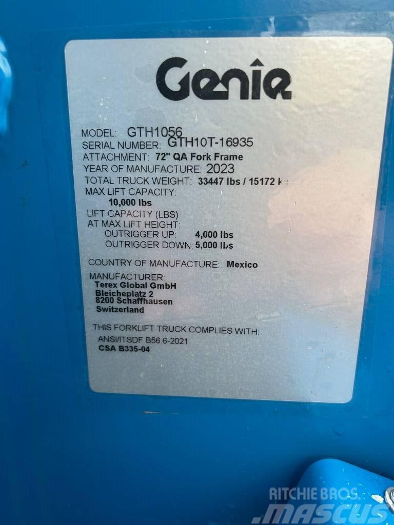  New 2023 Genie GTH 1056 Телескопічні навантажувачі