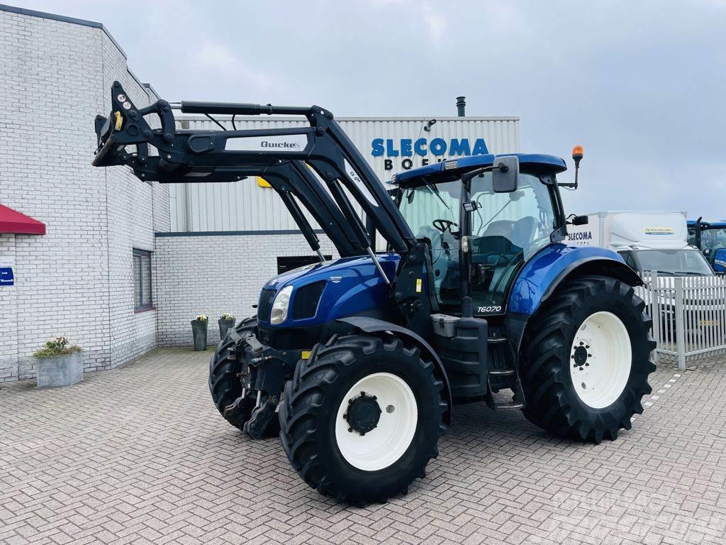 New Holland T6070 RC Alö frontlader Fronthef+PTO Трактори