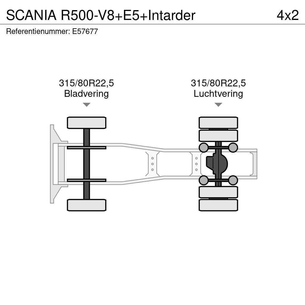 Scania R500-V8+E5+Intarder Тягачі