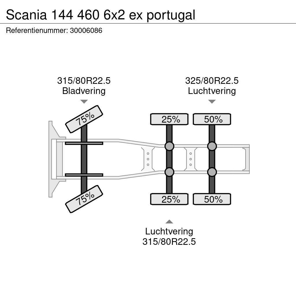 Scania 144 460 6x2 ex portugal Тягачі