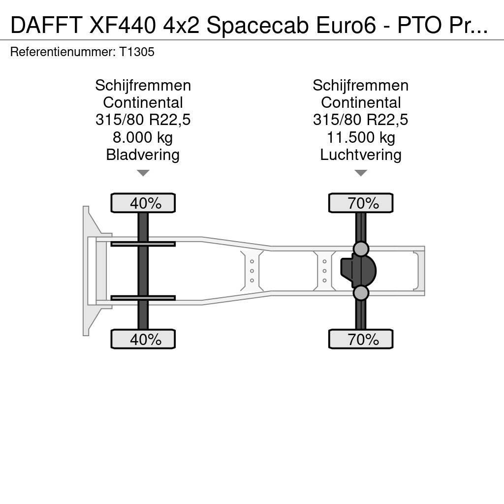 DAF FT XF440 4x2 Spacecab Euro6 - PTO Prep - Alcoa Rim Тягачі