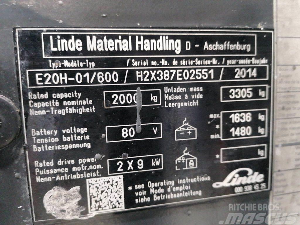 Linde E20H-01/600 Електронавантажувачі