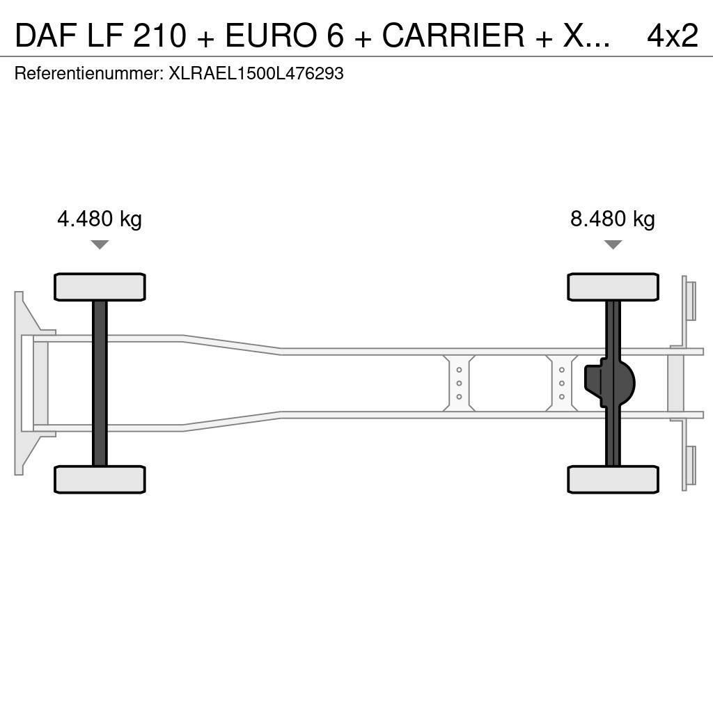 DAF LF 210 + EURO 6 + CARRIER + XARIOS 600 MT + NL apk Рефрижератори