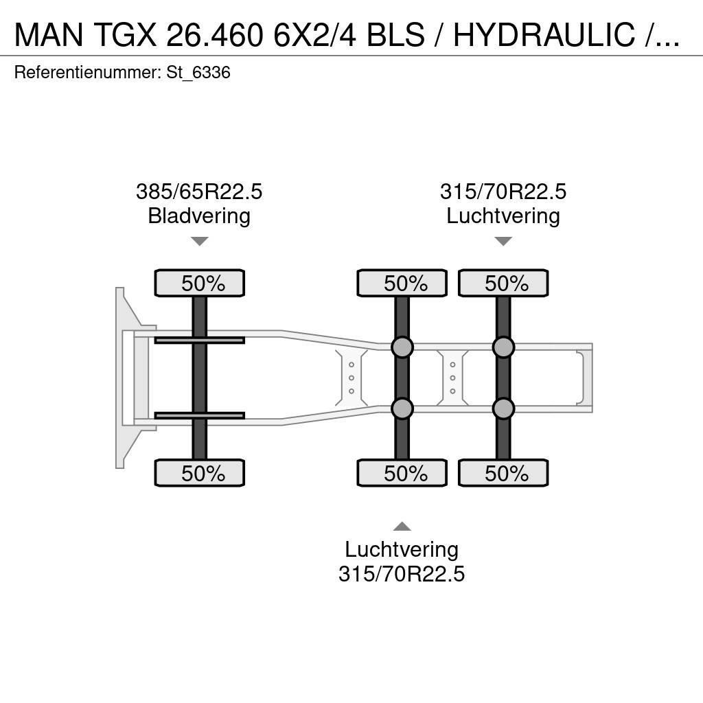 MAN TGX 26.460 6X2/4 BLS / HYDRAULIC / NL TRUCK Тягачі