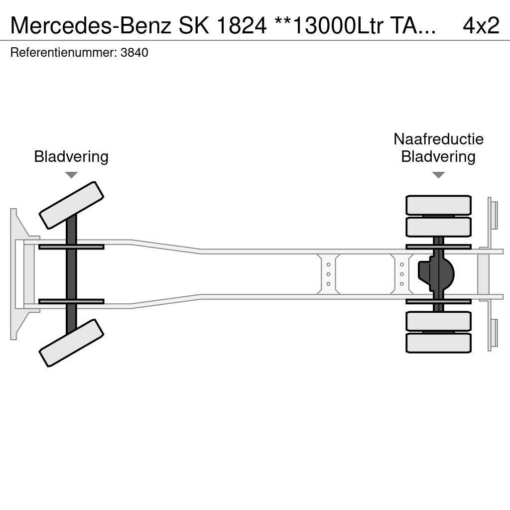 Mercedes-Benz SK 1824 **13000Ltr TANK-FULL STEEL**TOPSHAPE** Вантажівки-цистерни