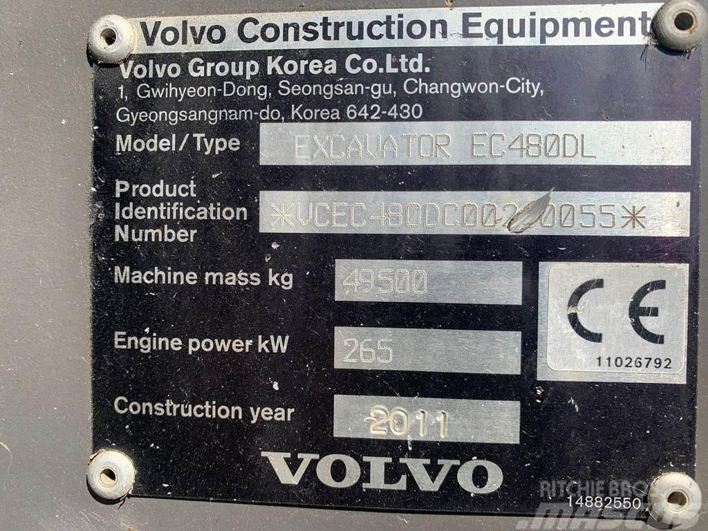Volvo EC480DL Excavator pe Senile Спеціальні екскаватори