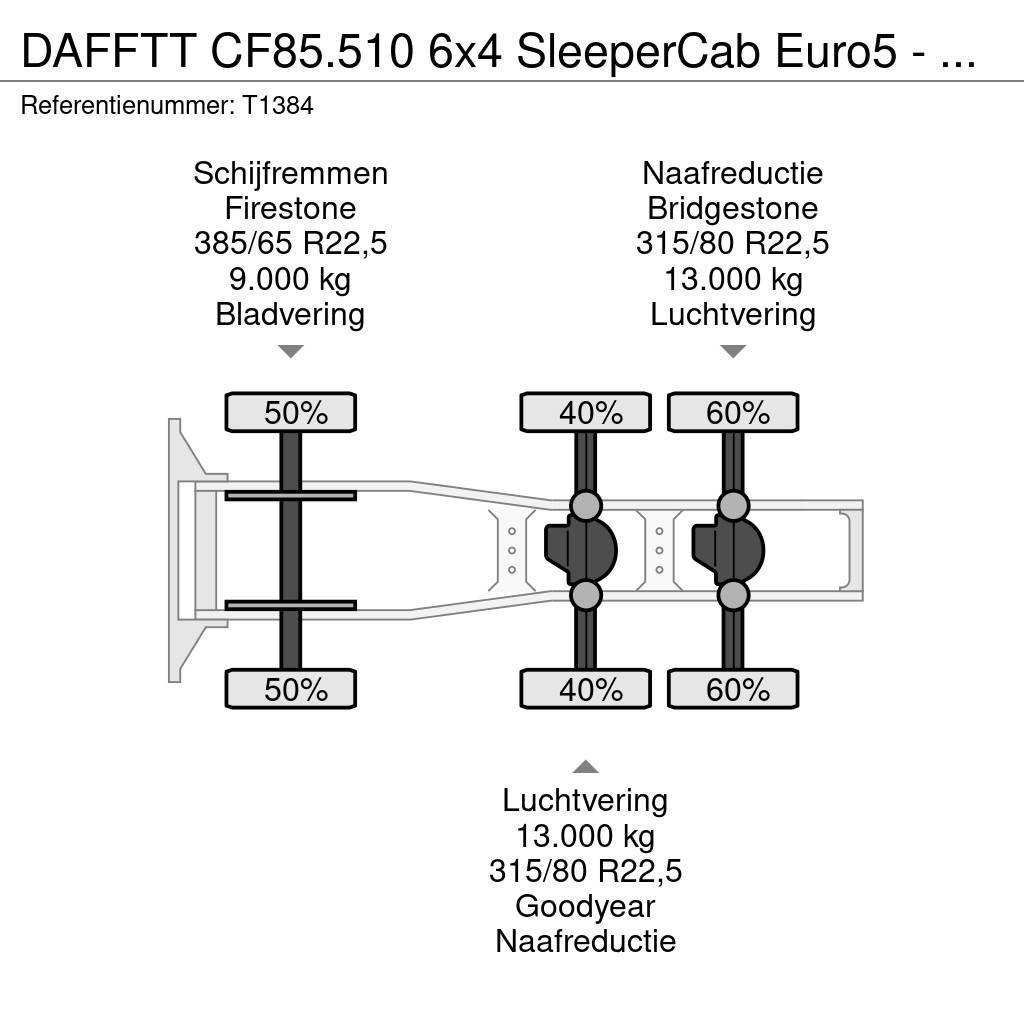 DAF FTT CF85.510 6x4 SleeperCab Euro5 - 189.000km Orig Тягачі