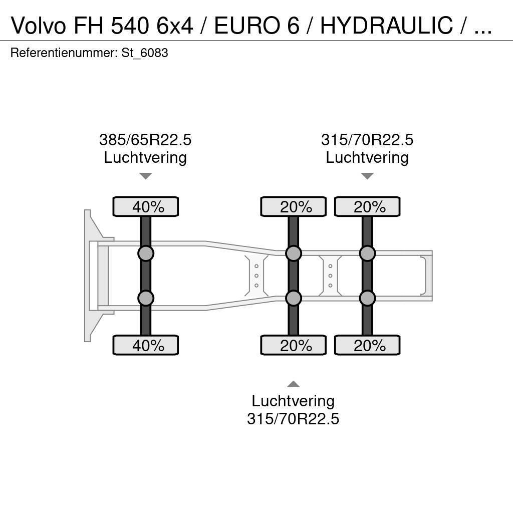 Volvo FH 540 6x4 / EURO 6 / HYDRAULIC / RETARDER Тягачі