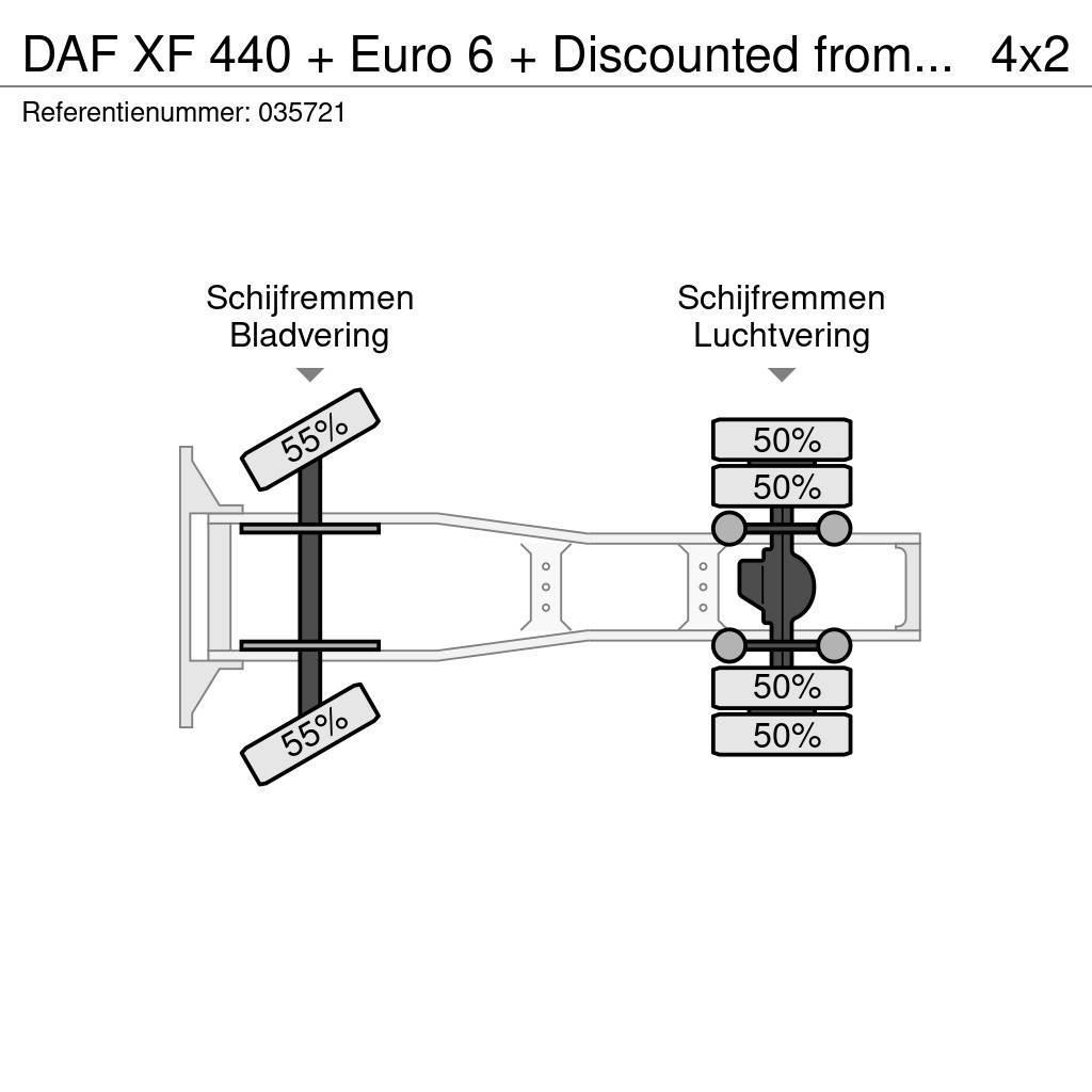 DAF XF 440 + Euro 6 + Discounted from 21.950,- Тягачі