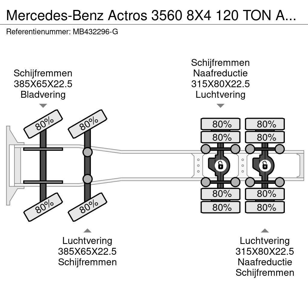 Mercedes-Benz Actros 3560 8X4 120 TON AN RETARDER Тягачі