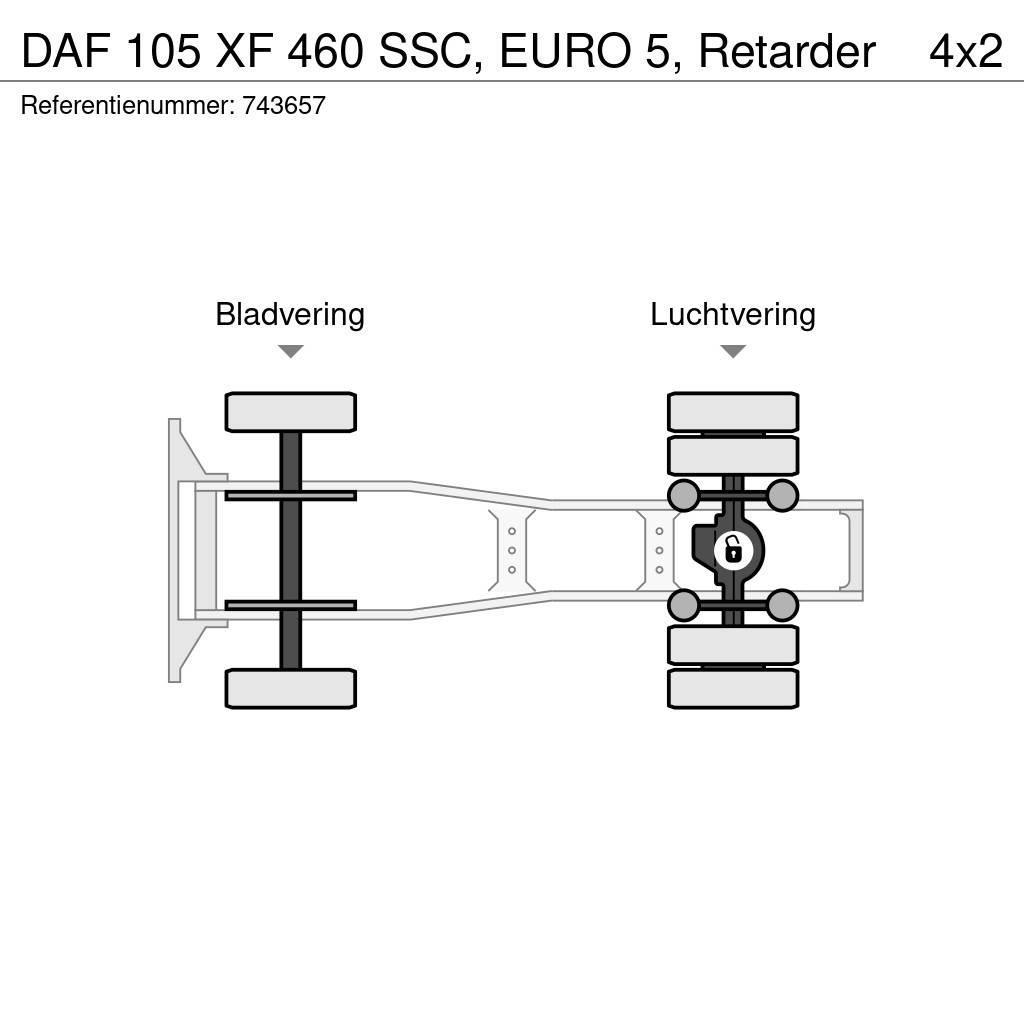 DAF 105 XF 460 SSC, EURO 5, Retarder Тягачі