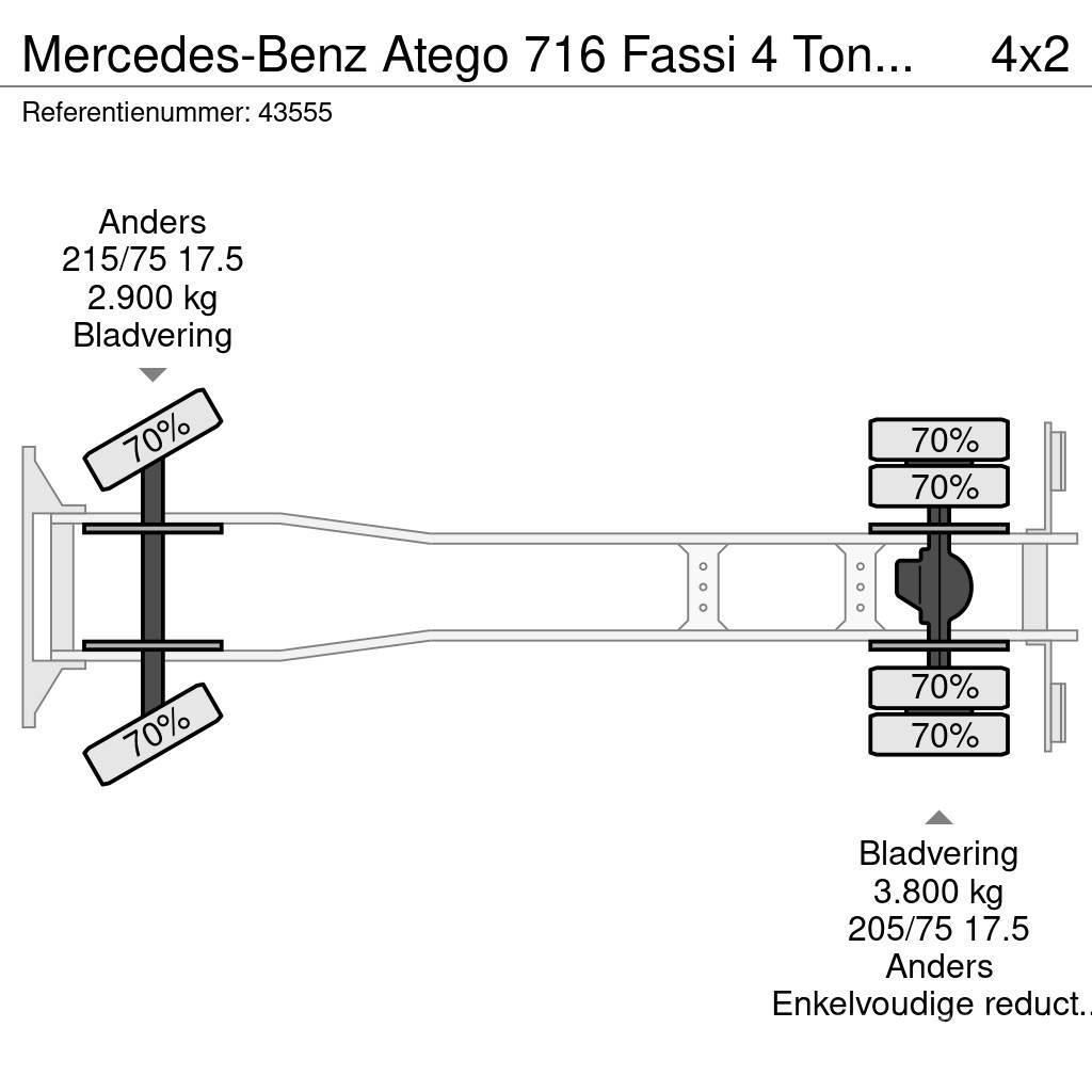 Mercedes-Benz Atego 716 Fassi 4 Tonmeter laadkraan Just 167.491 автокрани