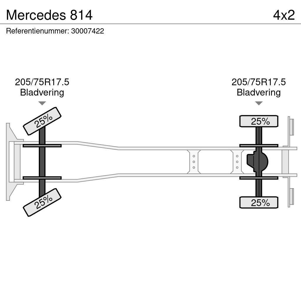Mercedes-Benz 814 Вантажівки-платформи/бокове розвантаження
