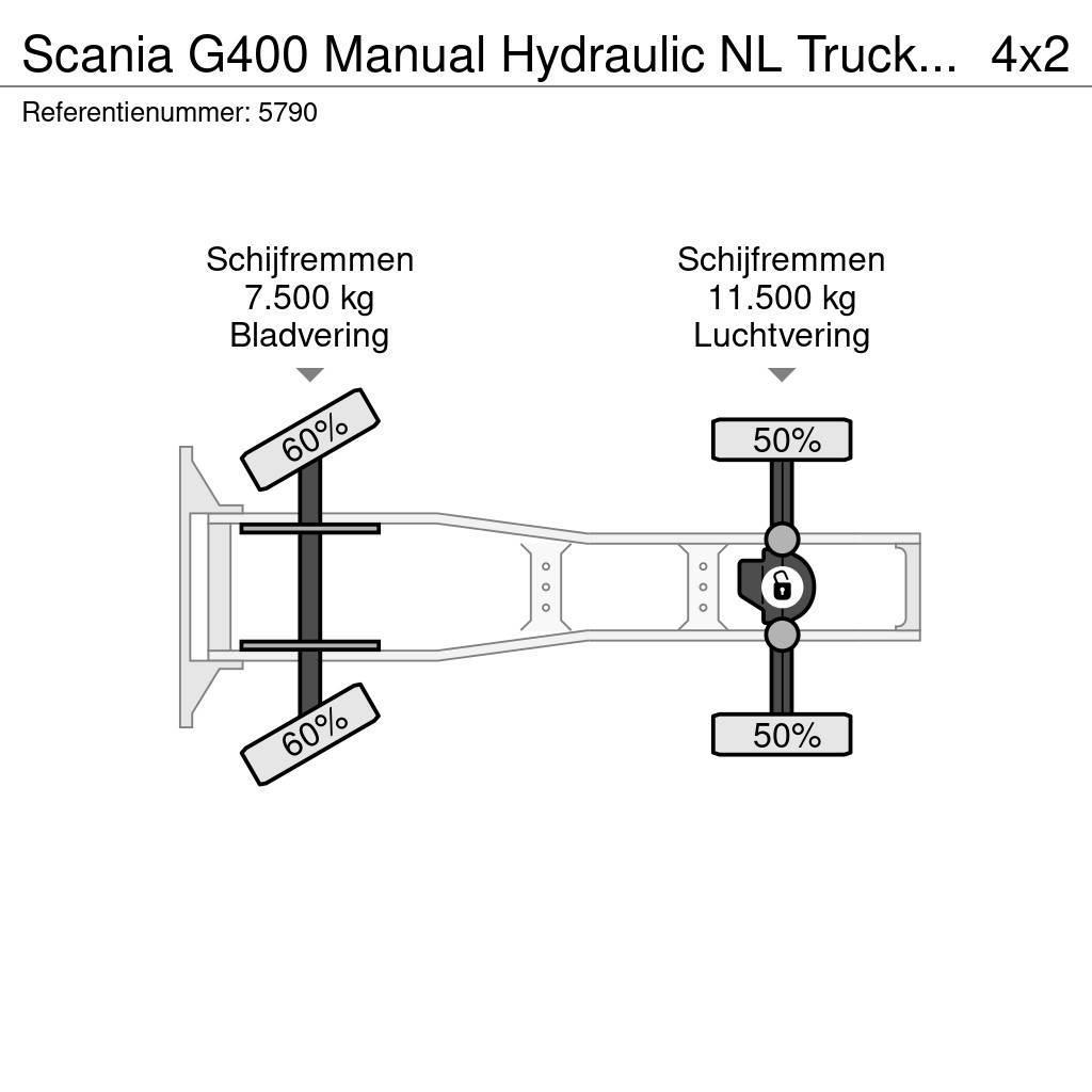 Scania G400 Manual Hydraulic NL Truck EURO 5 Тягачі