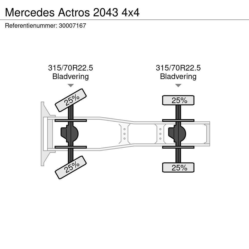 Mercedes-Benz Actros 2043 4x4 Тягачі