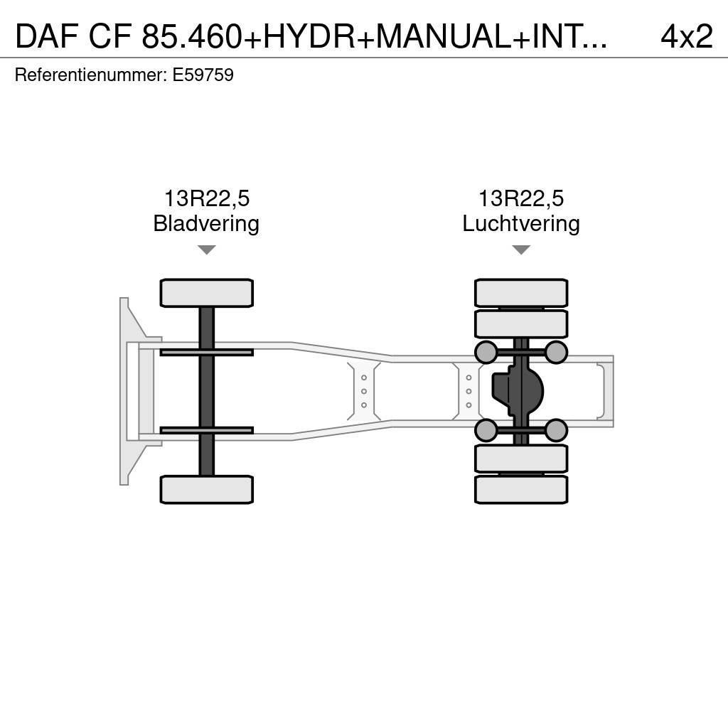 DAF CF 85.460+HYDR+MANUAL+INTARDER Тягачі