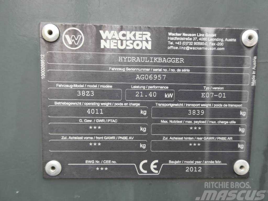 Wacker Neuson 38 Z3 Міні-екскаватори < 7т
