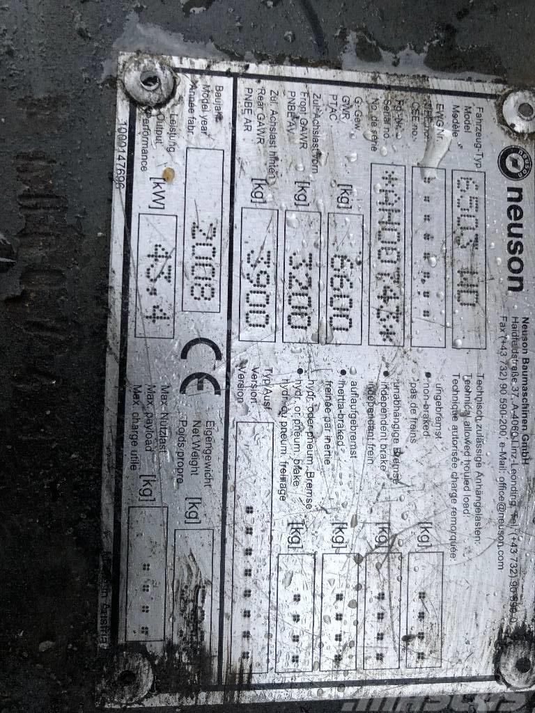 Neuson 6503 Dismantled: only spare parts Колісні екскаватори