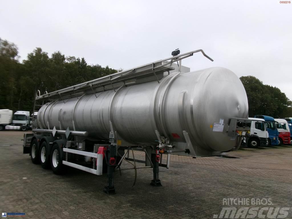  Parcisa Chemical tank inox L4BH 21.2 m3 / 1 comp / Напівпричепи-автоцистерни