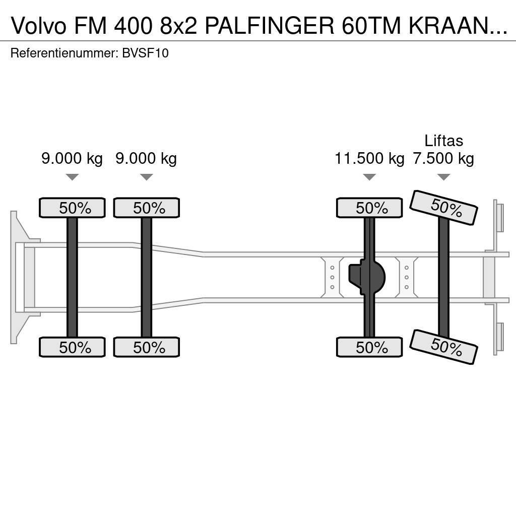 Volvo FM 400 8x2 PALFINGER 60TM KRAAN/KRAN!!EURO5!! автокрани