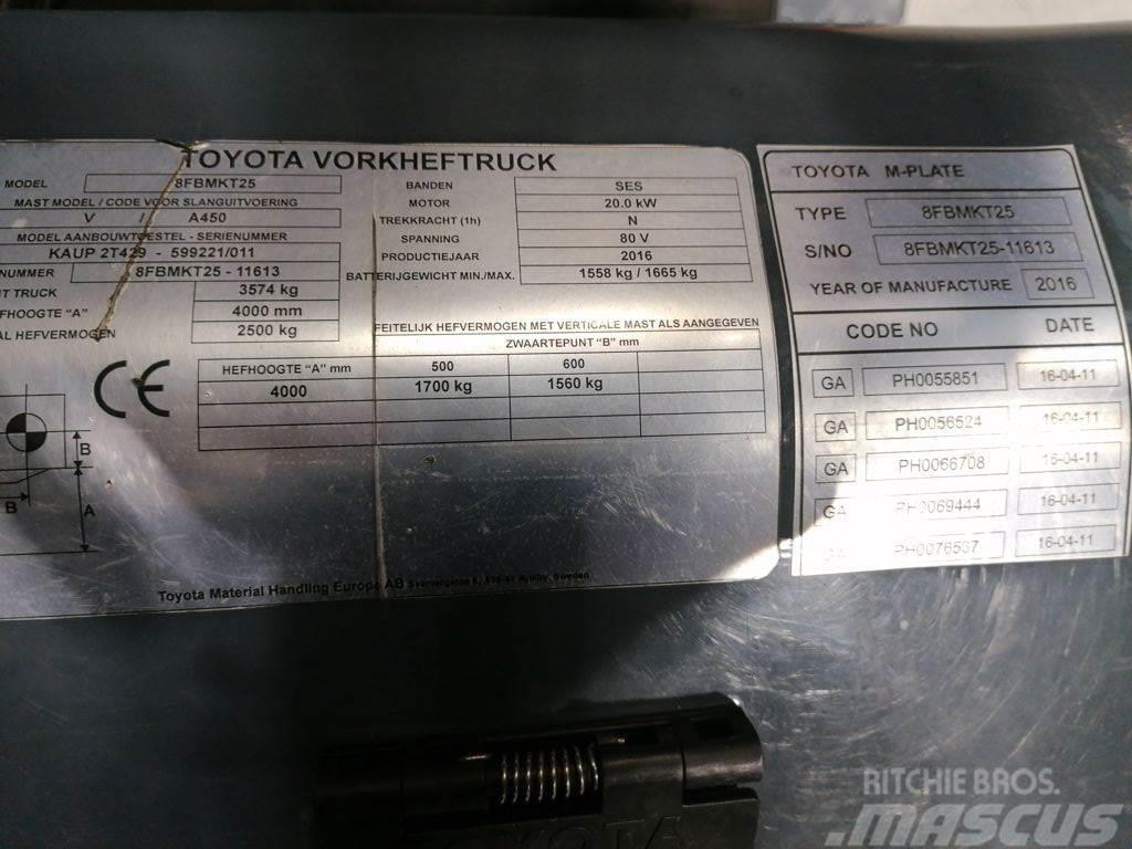 Toyota 8FBMKT25 Електронавантажувачі