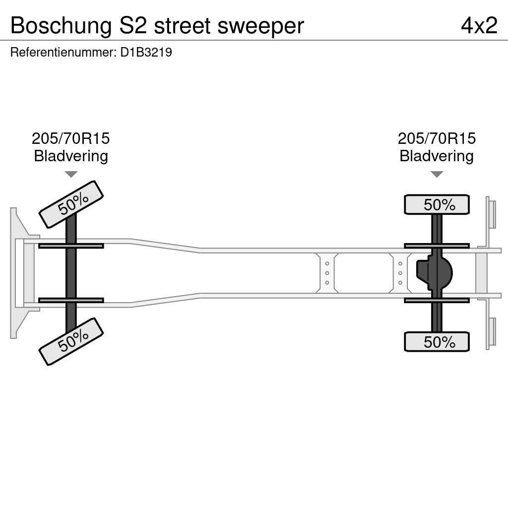 Boschung S2 street sweeper Комбі/Вакуумні вантажівки