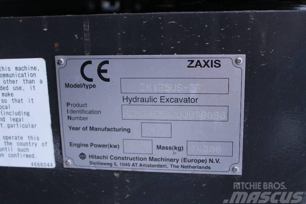 Hitachi ZX 135 US-6 / Engcon, Rasvari, Luiskakauha Гусеничні екскаватори