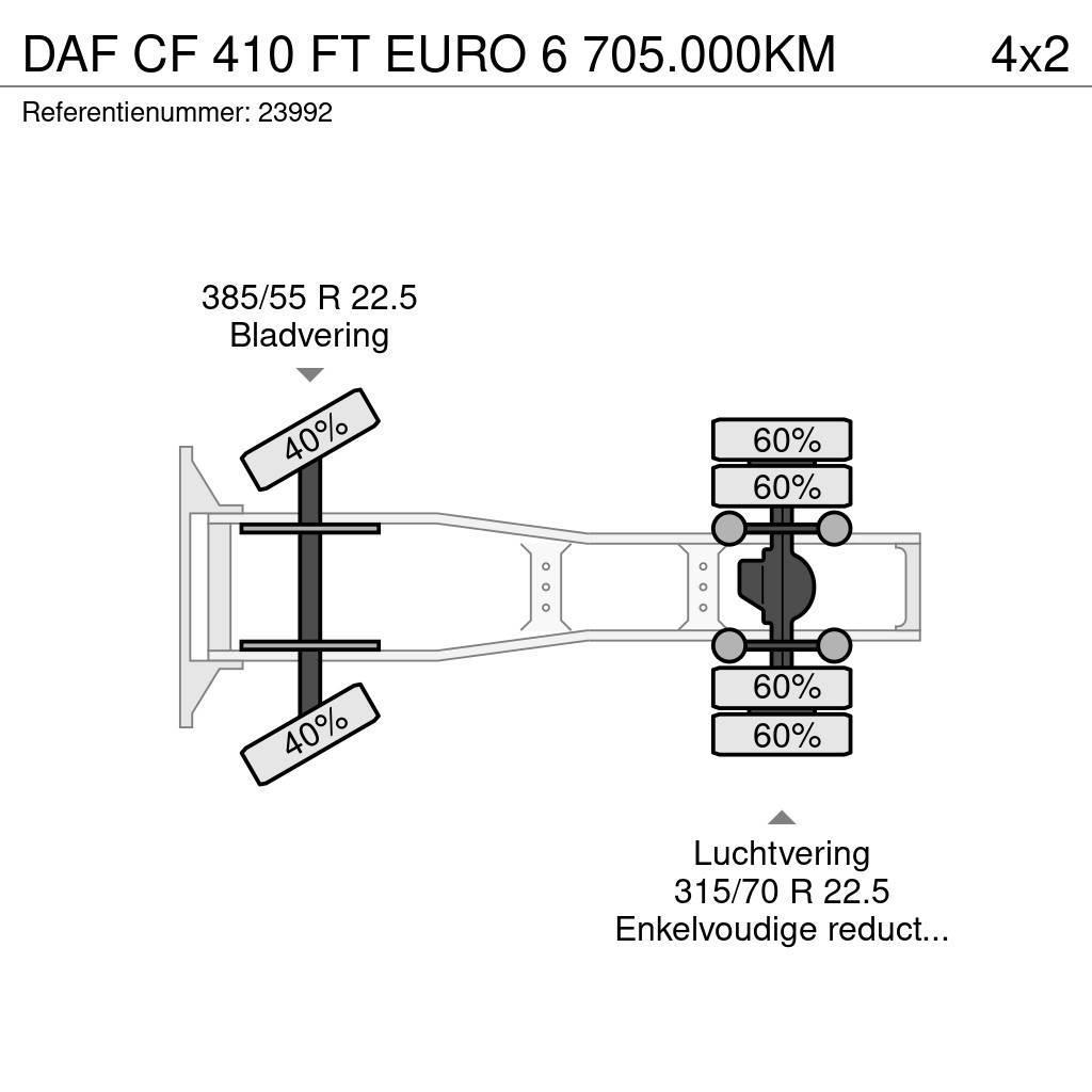 DAF CF 410 FT EURO 6 705.000KM Тягачі