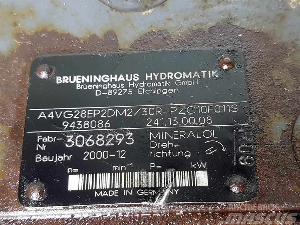 Brueninghaus Hydromatik A4VG28EP2DM2/30R-R909438086-Drive pump/Fahrpumpe Гідравліка