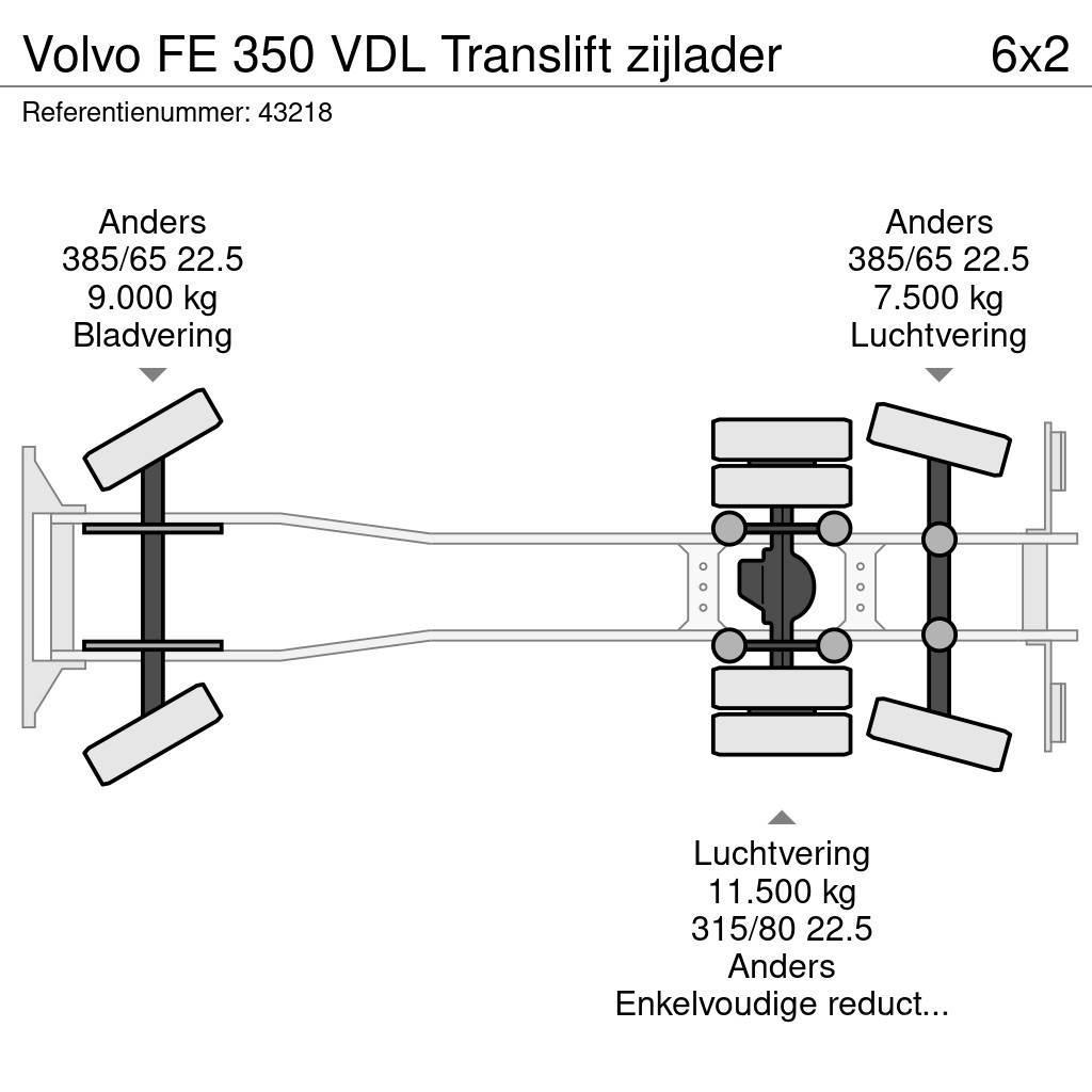 Volvo FE 350 VDL Translift zijlader Сміттєвози