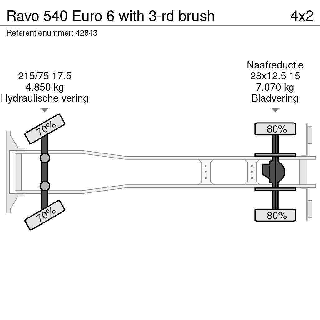Ravo 540 Euro 6 with 3-rd brush Прибиральні машини