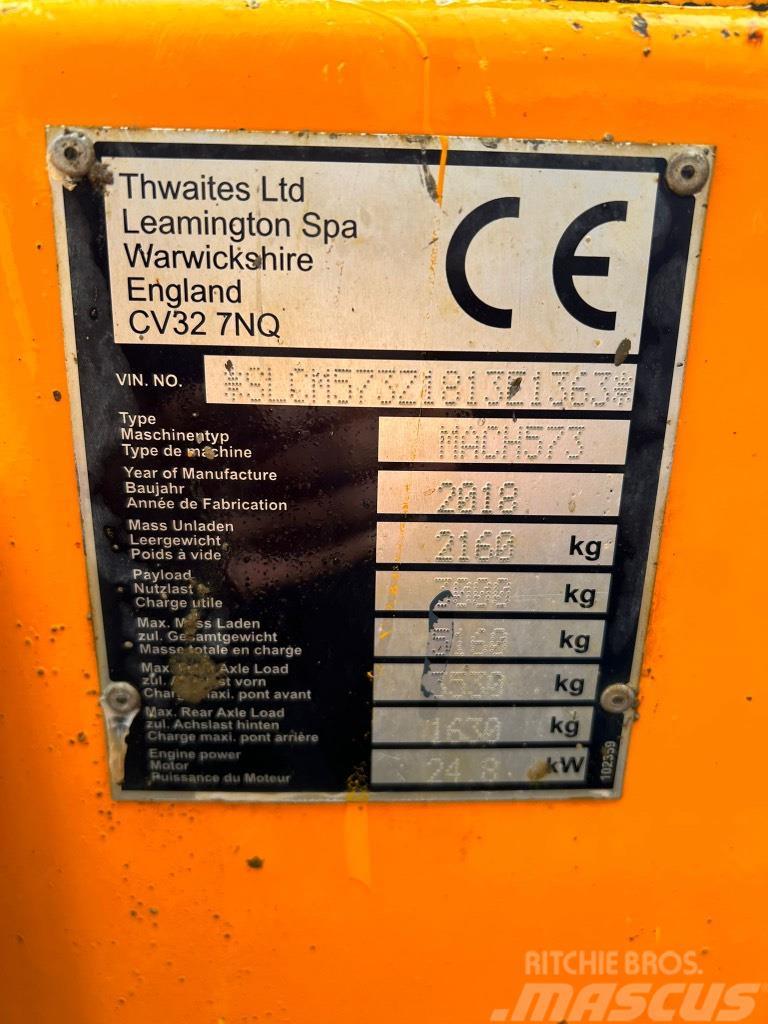 Thwaites 3 Tonne Swivel Skip Dumper MACH573 ton Міні самоскиди