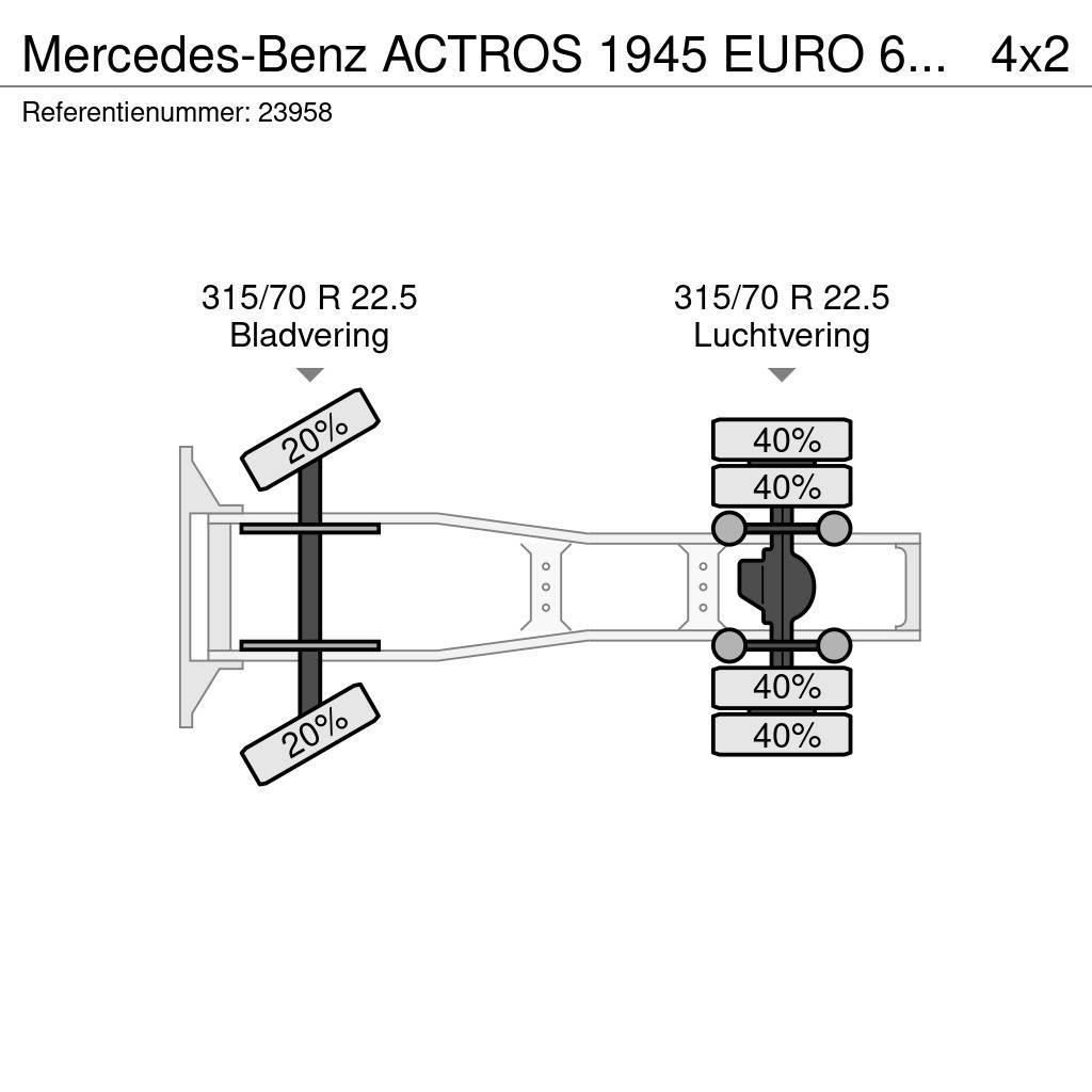 Mercedes-Benz ACTROS 1945 EURO 6 657.000KM Тягачі