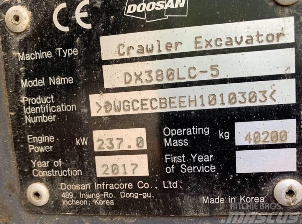 Doosan DX 380 LC-5 Гусеничні екскаватори